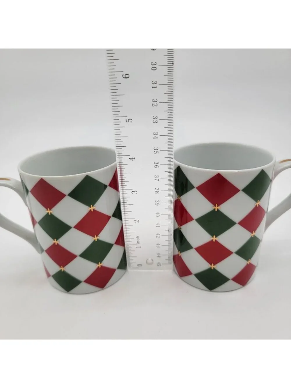 Williams Sonoma Harlequin Porcelain Mugs